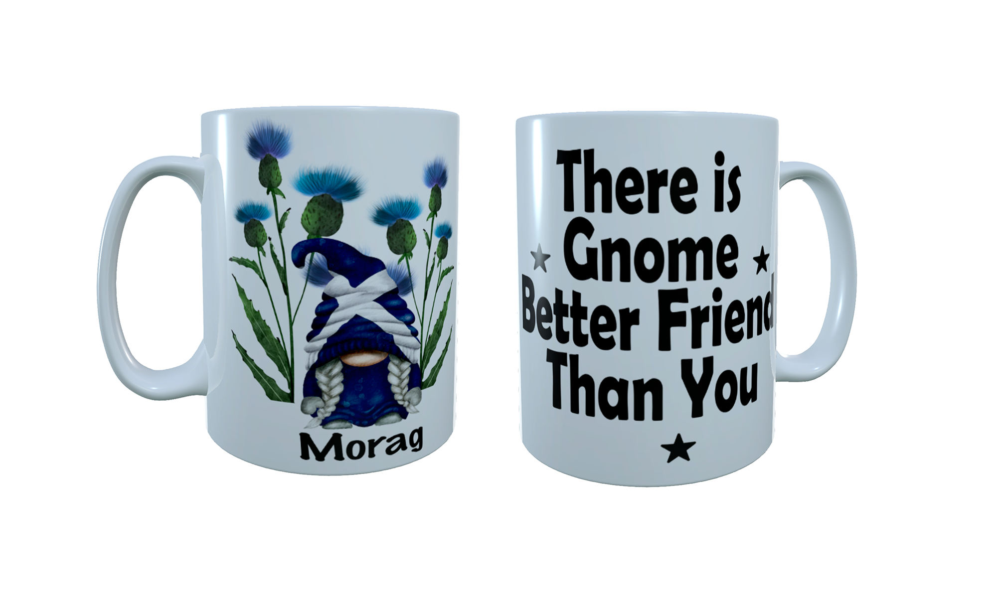 Patriotic Gnome Ceramic Mug, Scotland Gnome, Gonk Coffee Mug